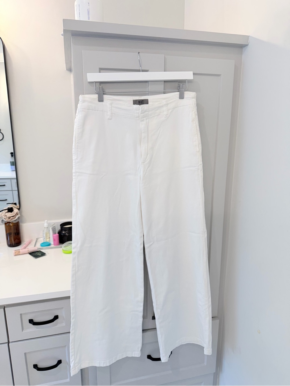 Kut from the Kloth White Wide Leg Pants